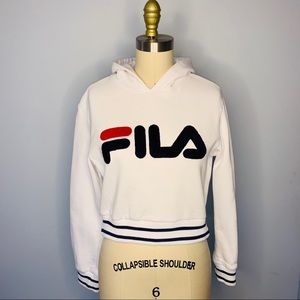 Fila Cropped L/S Hoodie Sweatshirt